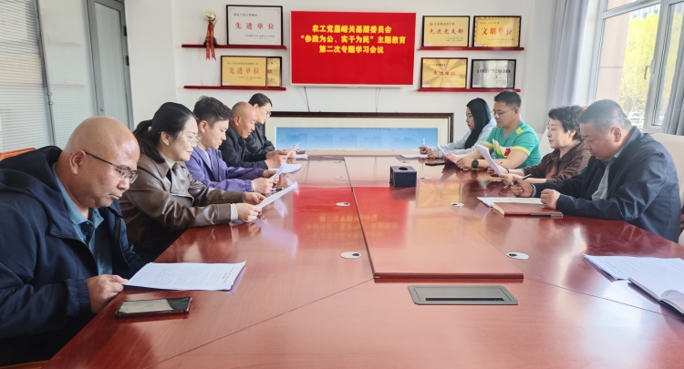 农工党嘉峪关基层委员会召开主题教育第二次专题学习会议