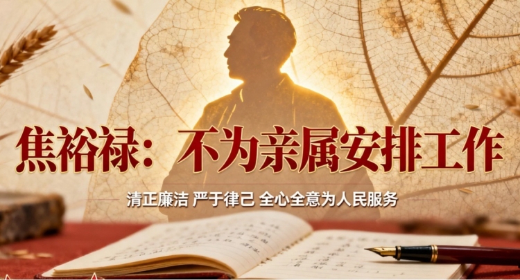 勤廉榜样丨焦裕禄：不为亲属安排工作